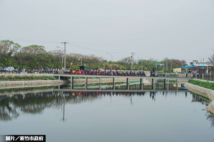 竹市斥資1.7億治水 何姓溪滯洪池完工啟用