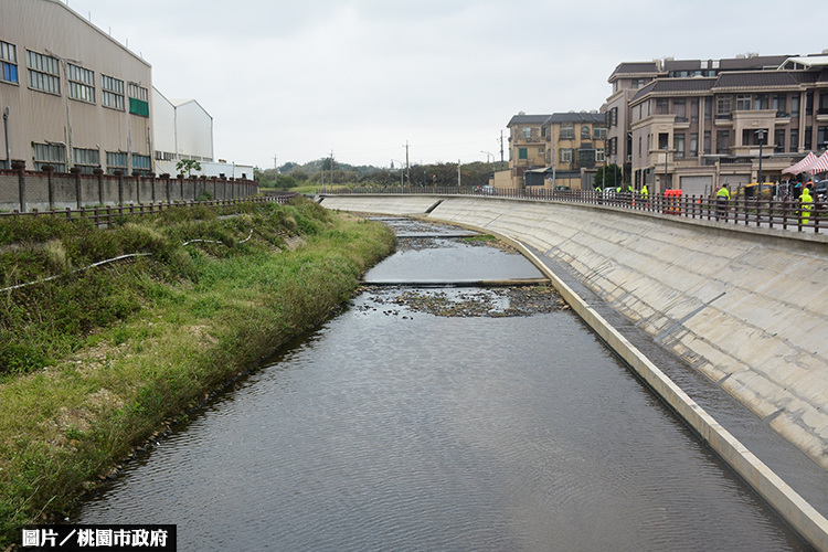 富林溪護岸完工啟用 觀音區公設再進步