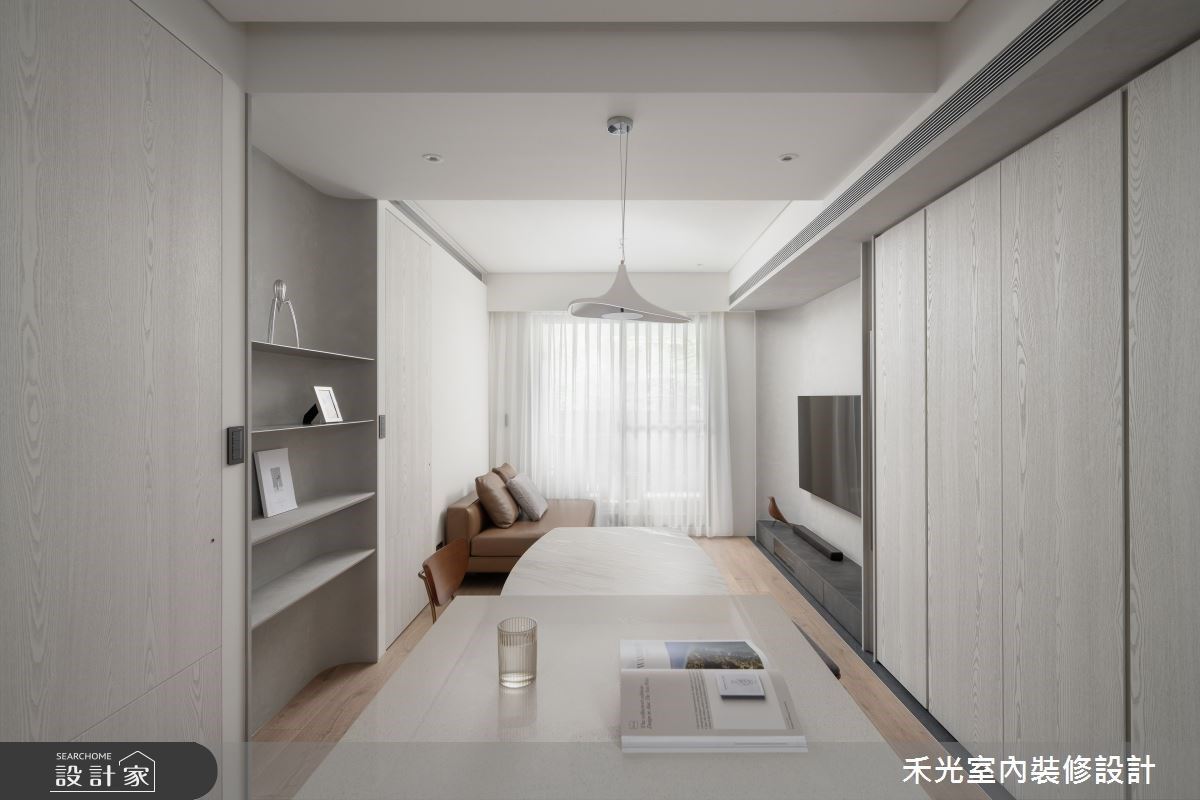 漫步潔淨無瑕的寂光秘境，20坪現代宅為都市生活按下暫停鍵