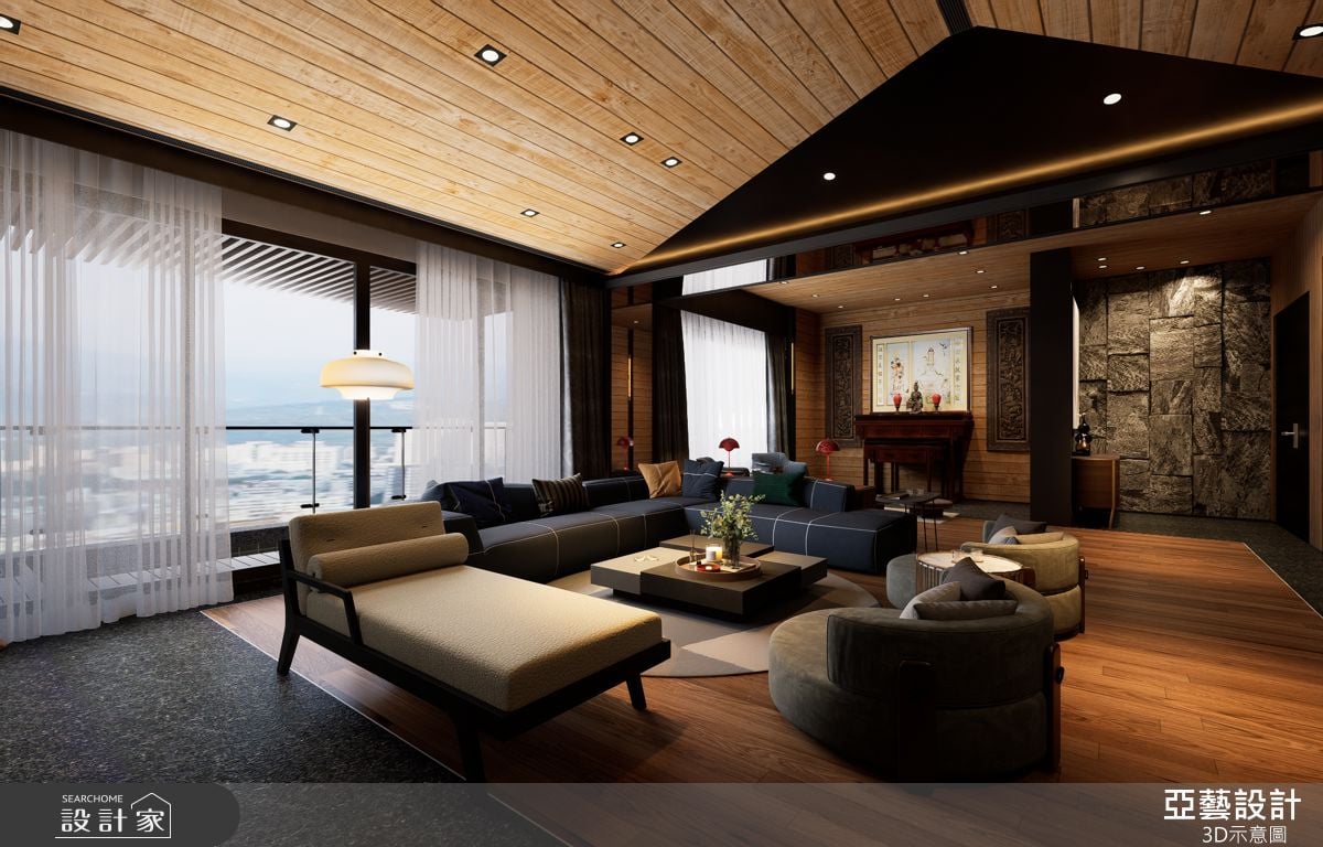 空間設計讓生活回歸純粹！新北市70坪現代宅以自然材質Ｘ當代氣韻，勾勒...