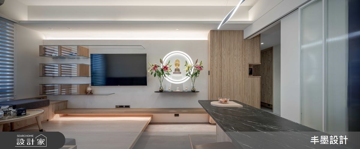 清新佛堂設計，收納機能滿點的日系無印宅