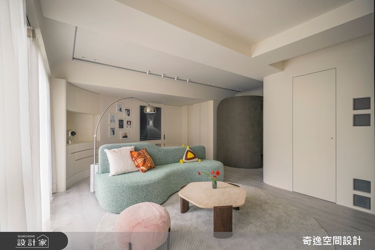 【TV】訂製家具x高坪效機能 圓弧曲線構建28坪小豪宅