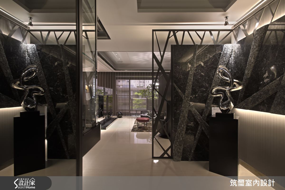 石作綻放的視覺饗宴 讓 65 坪居家化身裝置藝術館