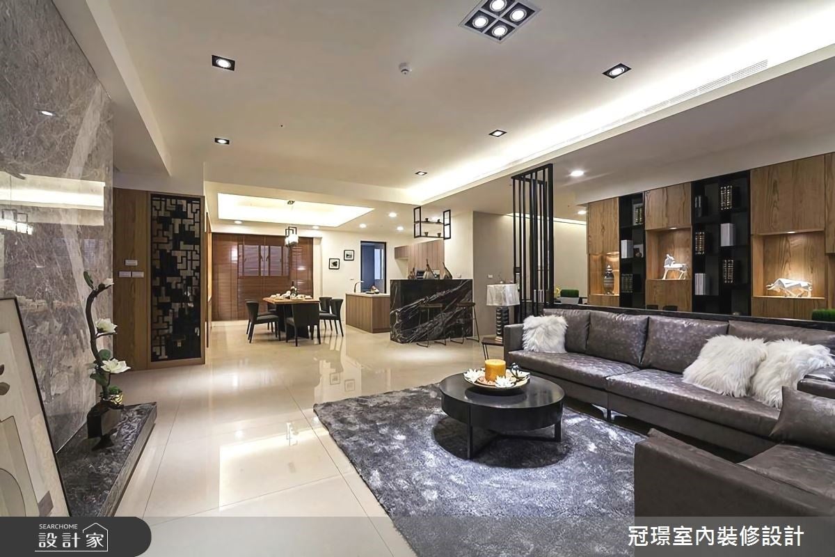 天然大理石、木質堆疊人文感！無壓系日式人文風，內建微醺吧台、開放式書房