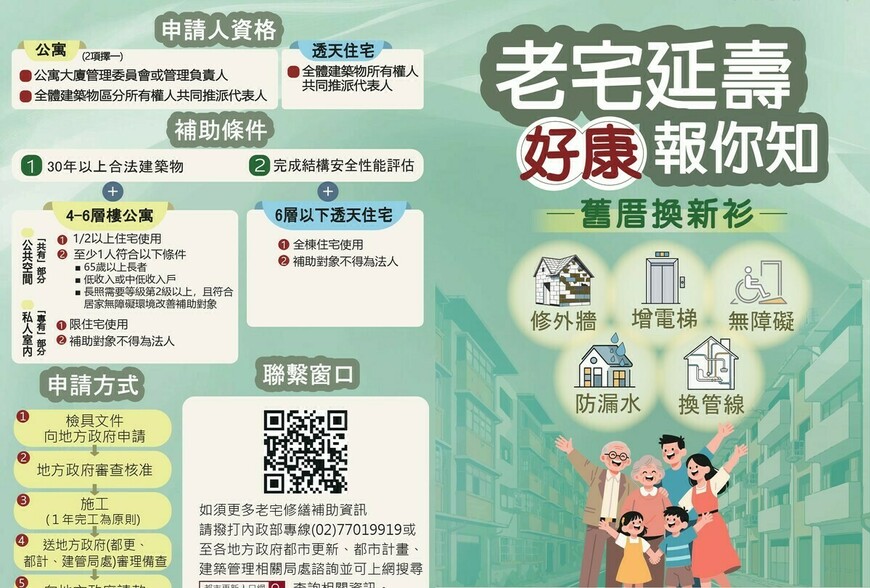 內政部澄清老屋重建迷思 推老宅延壽與都更雙軌並行 | M傳媒