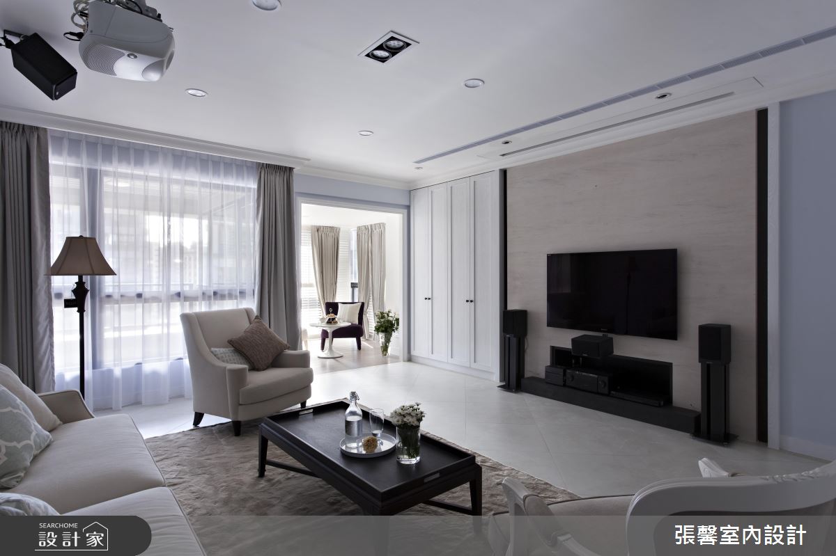 每一個角落都好優雅！綻放光感的 45 坪溫柔系美式宅