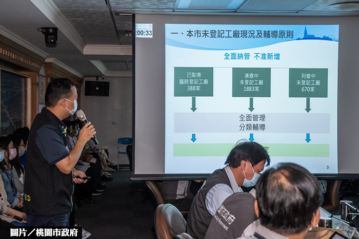 桃園市將加速納管、輔導未登記工廠