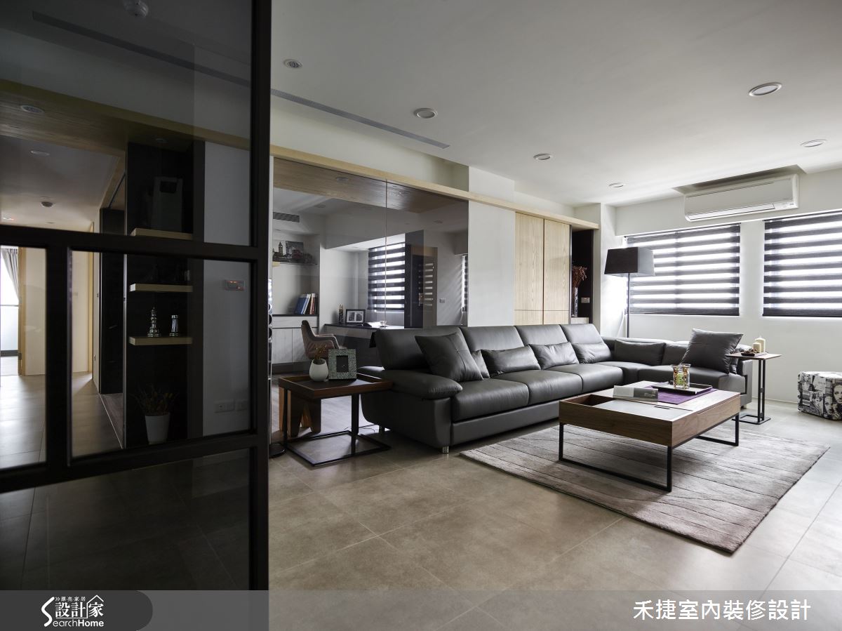 40 坪老舊辦公室 化身多層次光感現代家！