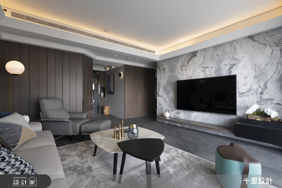 大理石+開闊動線！43 坪也能坐擁大宅氣勢
