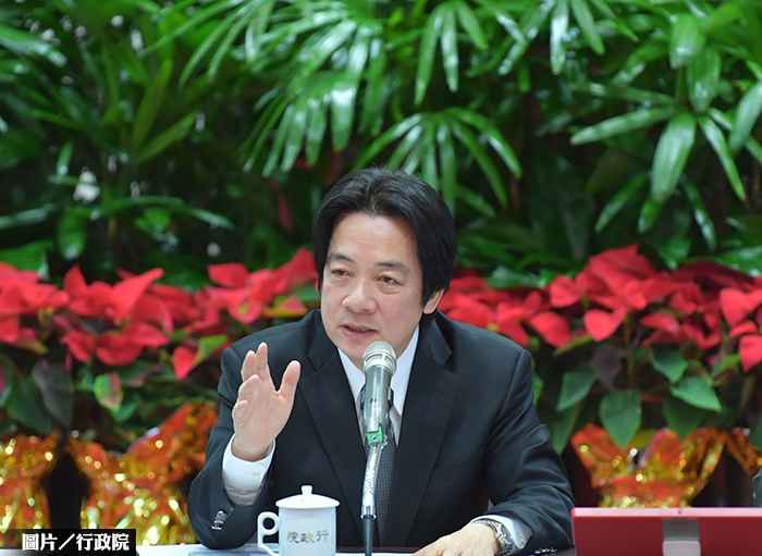 均衡發展　賴揆：研議行政區重劃