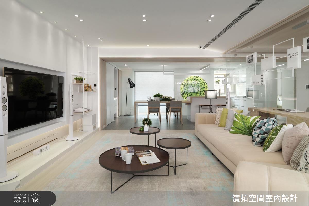 將空間打開，讓情感匯流的客、餐、廚設計