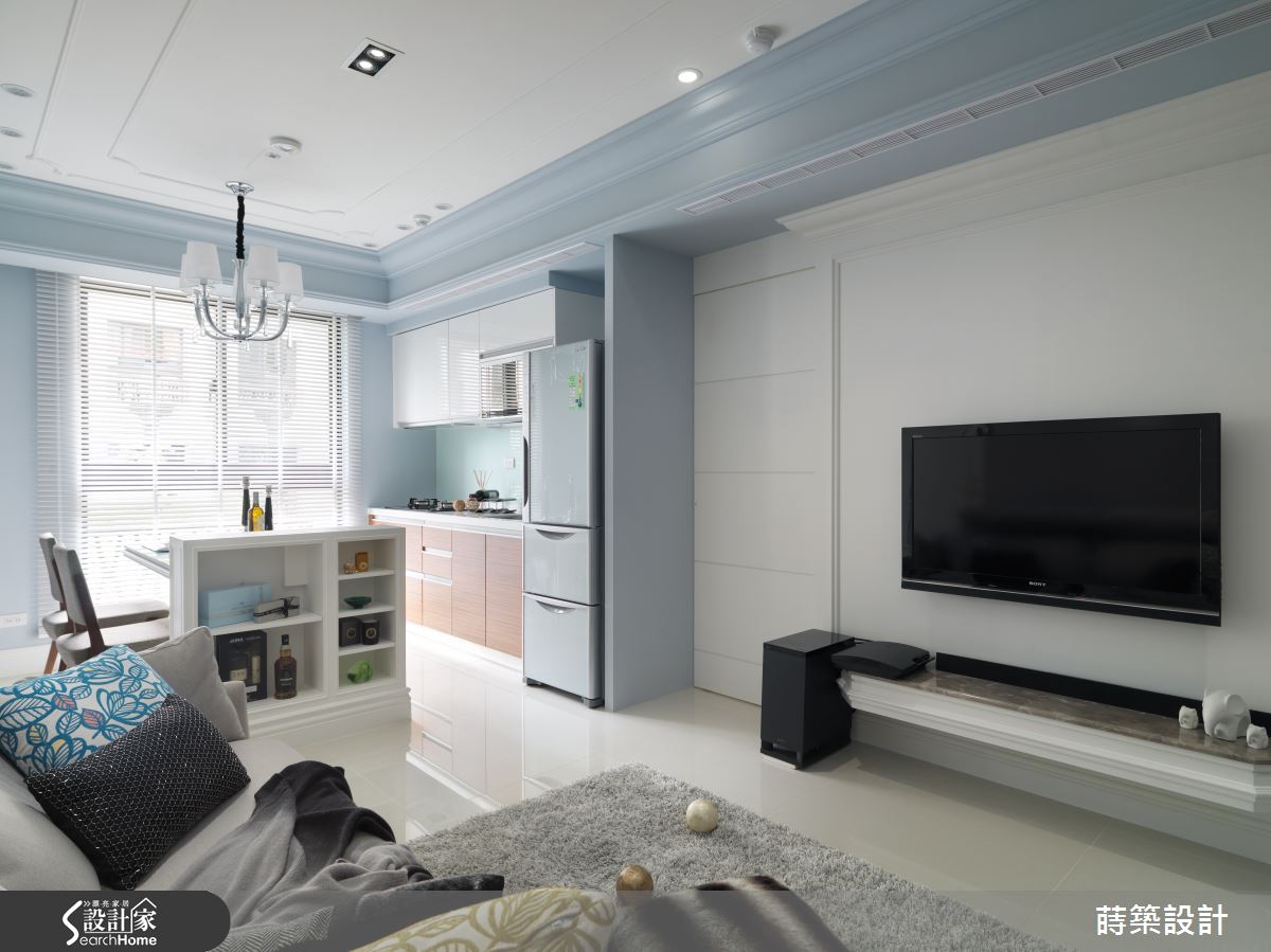 浪漫水藍絮語 敘寫小夫妻的 20 坪甜美童話