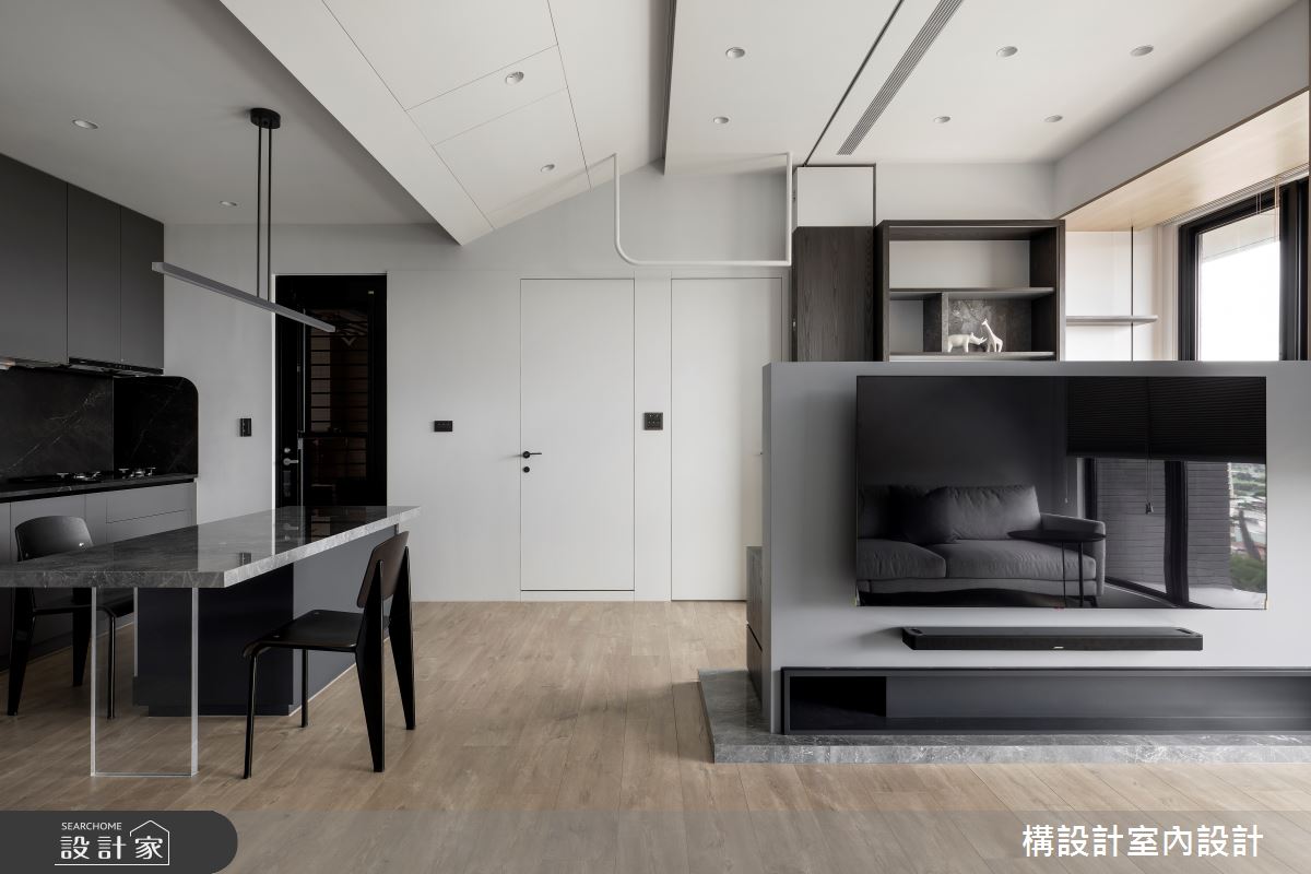 質感現代風單身小宅！經典色系刻劃純粹與溫馨感，彈性空間機能滿足開放...
