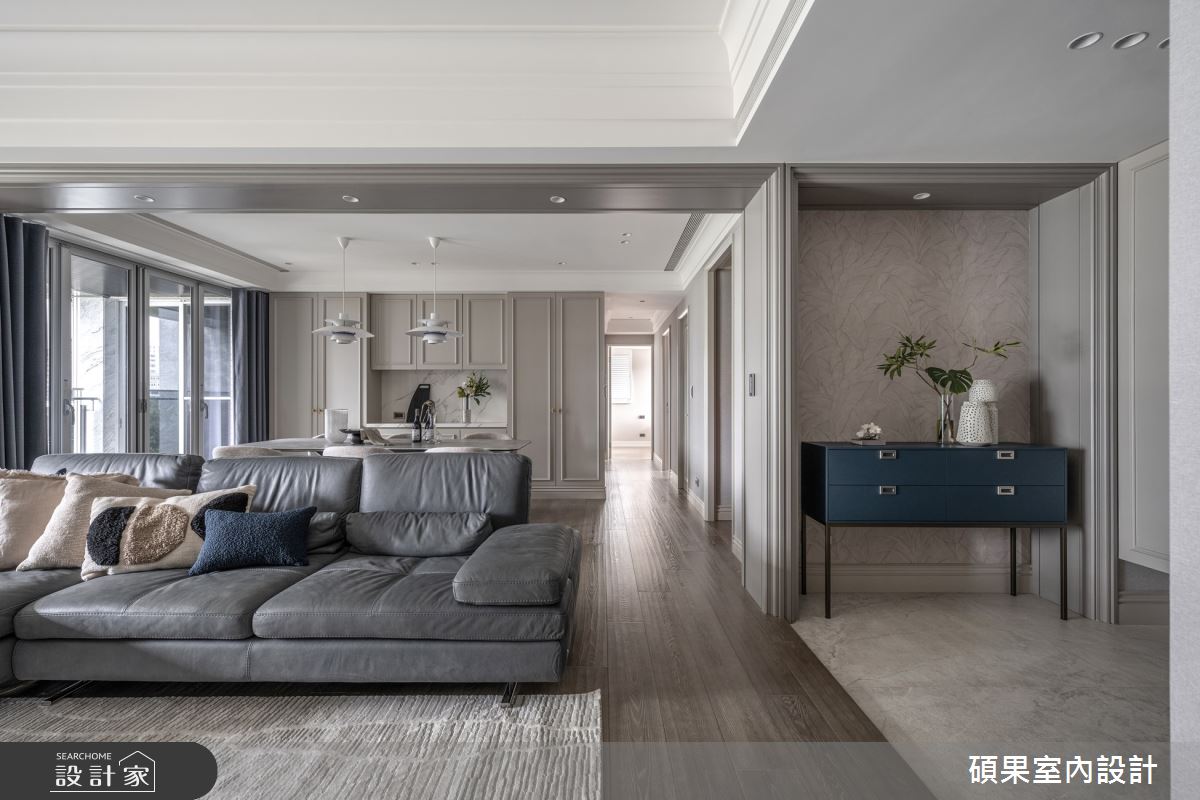 化解不規則格局，引景入室、以簡約線條融現代與美式風