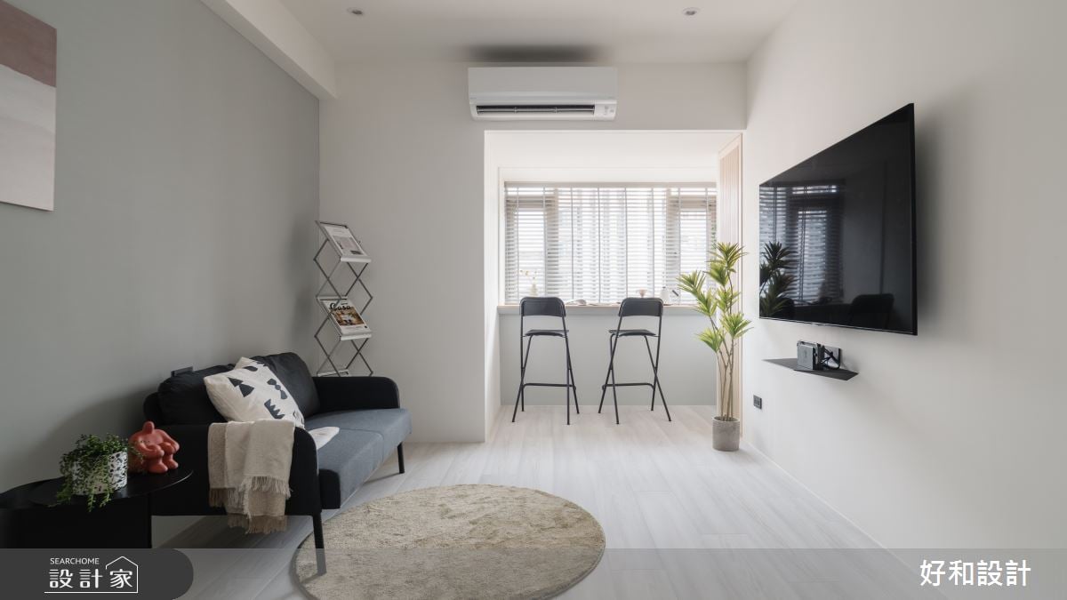 理工思維與北歐風的相遇!老屋翻新擴建獨立臥室、靠窗吧檯，一家四口生活...