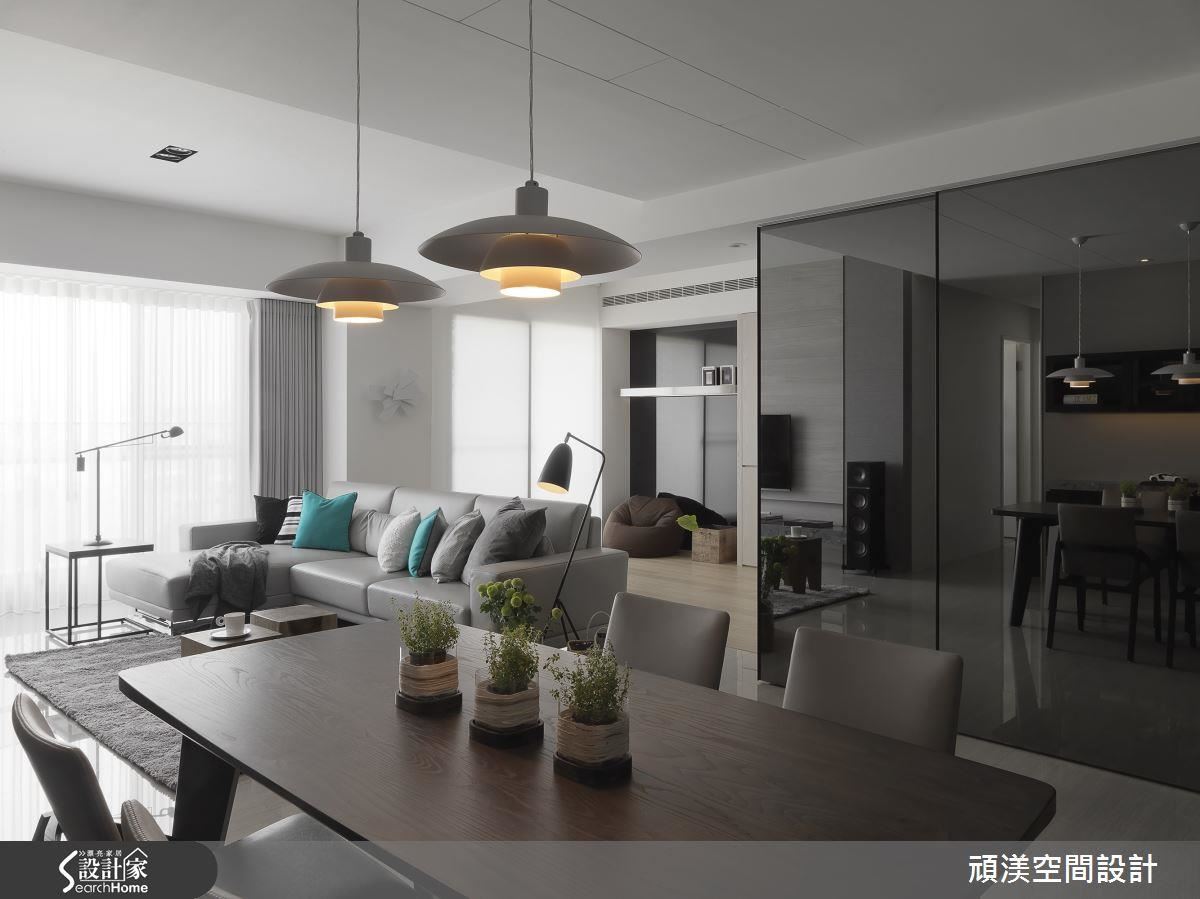 萬灰叢中一抹藍！40 坪現代居宅裡的輕美式風尚