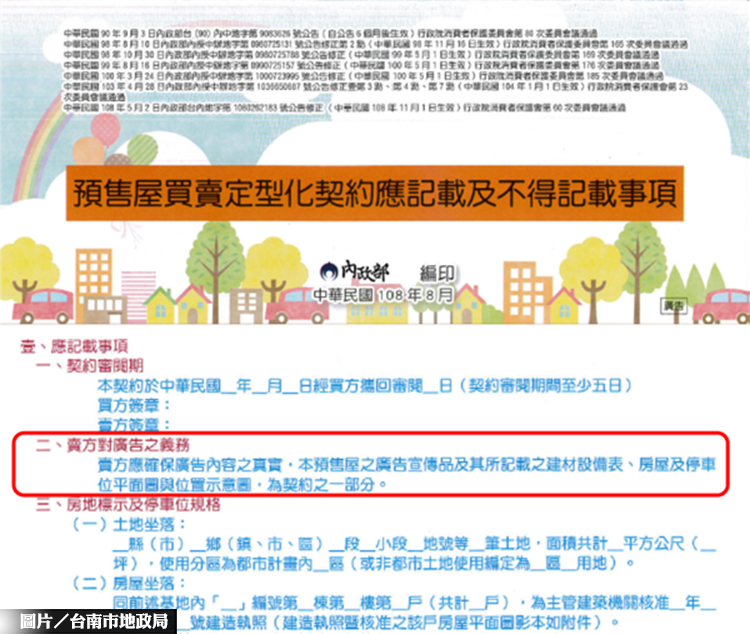 預售屋廣告為契約一部分 民眾應多加注意