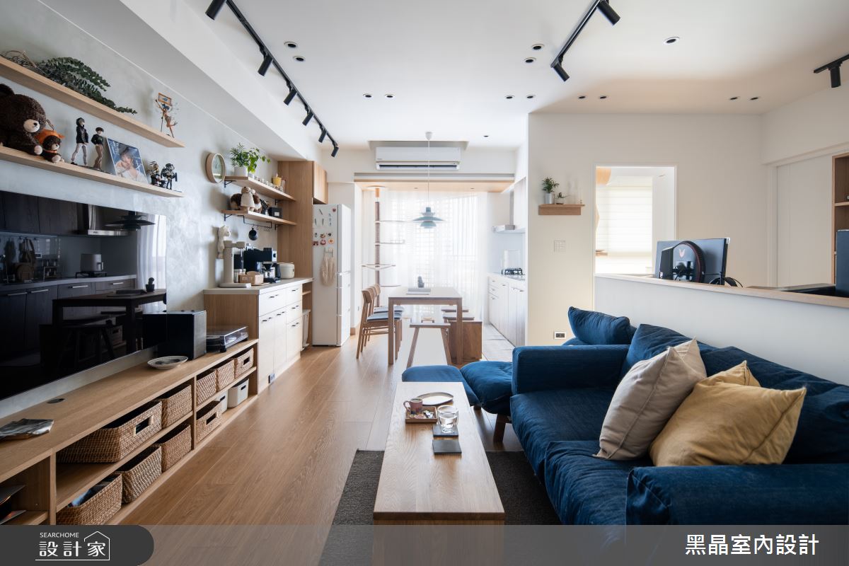 日系無印小宅的木作櫃體把收納帶回家，寵物宅內的貼心設計