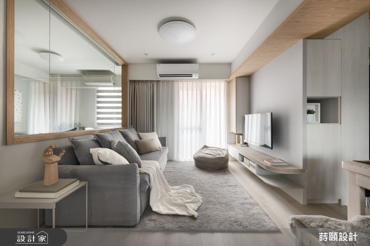 21 坪老宅改造人文北歐風！玻璃隔間延展空間感、梳理動線且強化收納機能