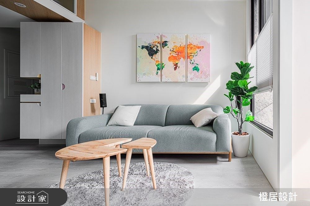 歡迎小寶貝的到來！甜蜜 15 坪粉嫩系北歐風公寓，享受純白、暖木的歲月靜好