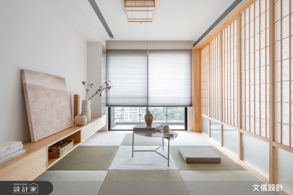 創造沈浸式的日式美學體驗！以和室障子門、榻榻米，描繪隱身城市的禪風雅居
