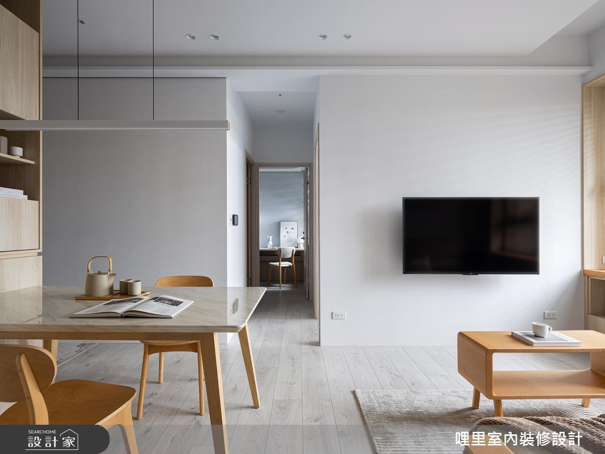 17.8坪巧變三房，日式無印風廚房遞餐口實用趣味共享家居優雅時光