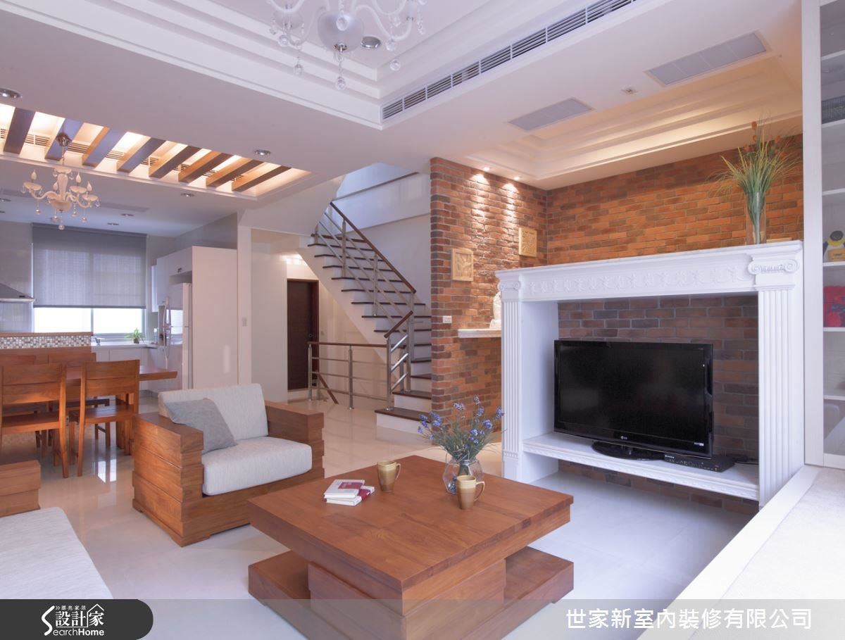 一代一層的透天別墅！紅磚牆改造三代同堂的居家動線