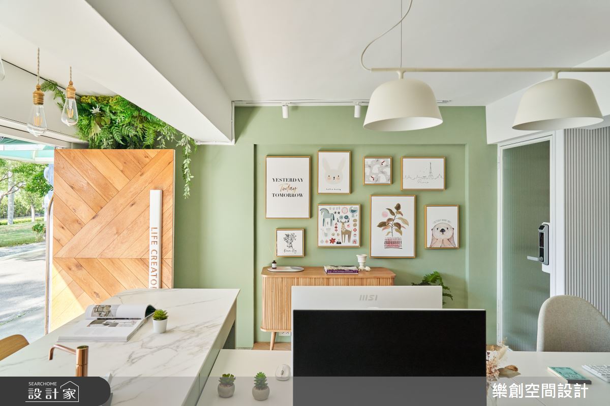 清新自然北歐風激盪無窮靈感！木質調與莫蘭迪中島，創造在家辦公般舒適溫度
