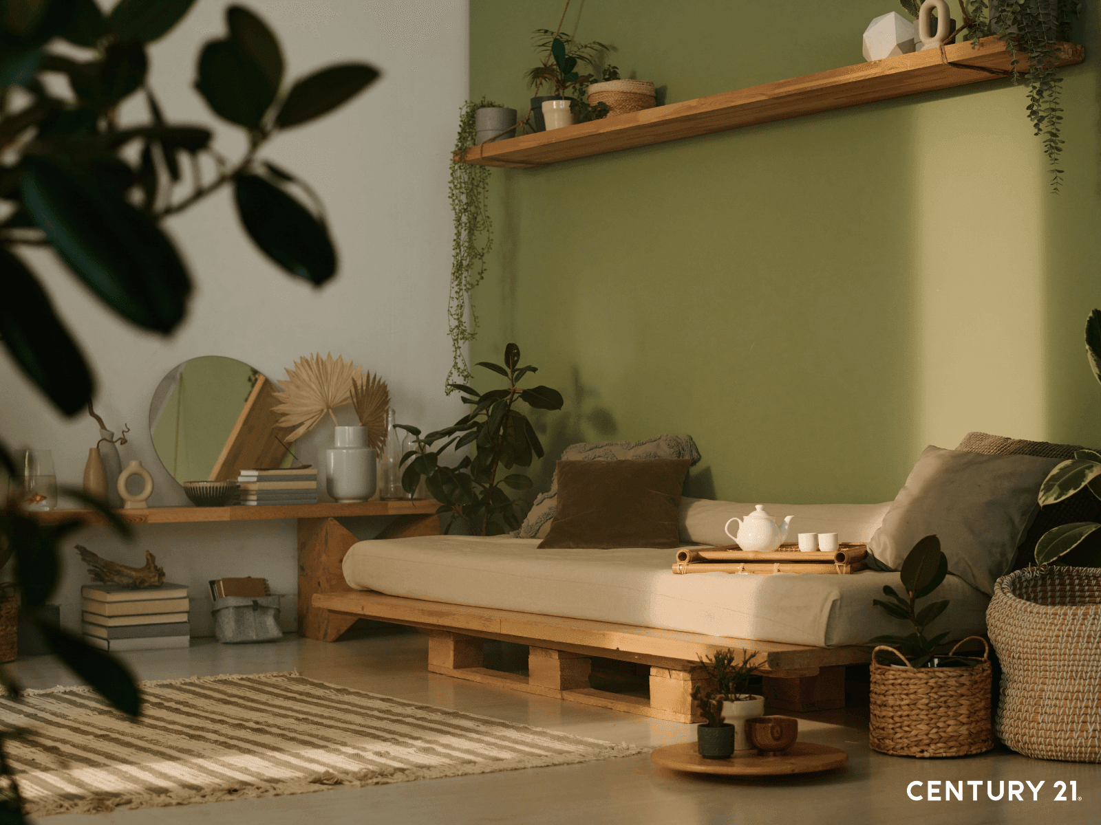 清新明亮的空間配色，透過低飽和度色系提升視覺涼感，打造夏日宜居氛圍。（圖片來源_21世紀不動產）