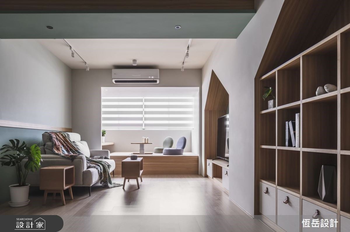 23坪北歐風取消餐廳保有公領域的開闊感，融入童趣元素為老屋注入新的生...