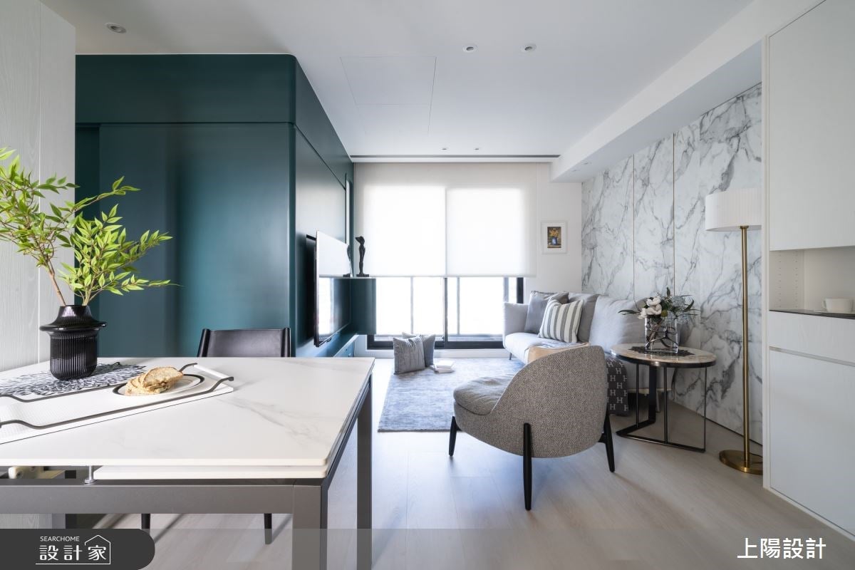 點亮「輕奢現代風」的關鍵秘訣！優雅湖水綠注入預售屋，為小宅帶來不言...