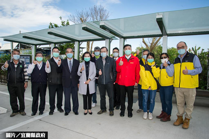 國道五結候車亭 受惠北宜通勤族