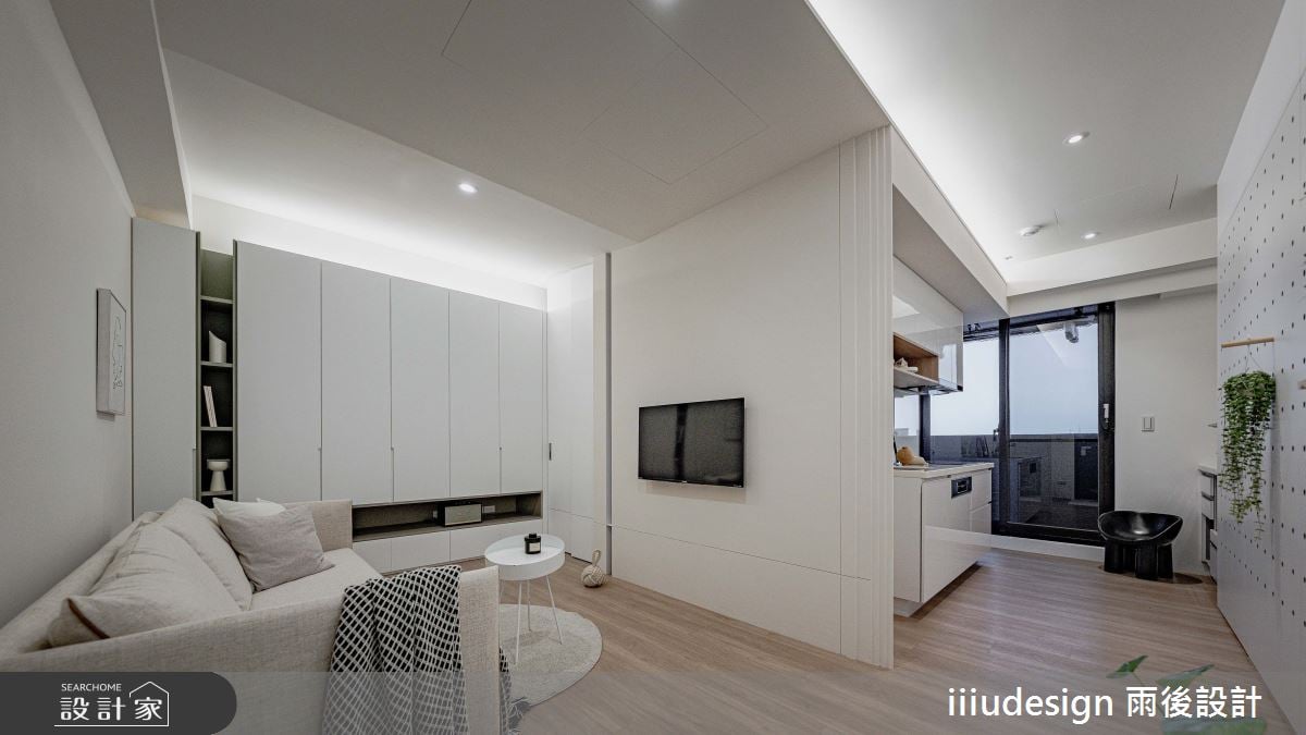 13坪預售屋將主臥置於中心創造回字動線，引入採光、保有隱私及享有書房！