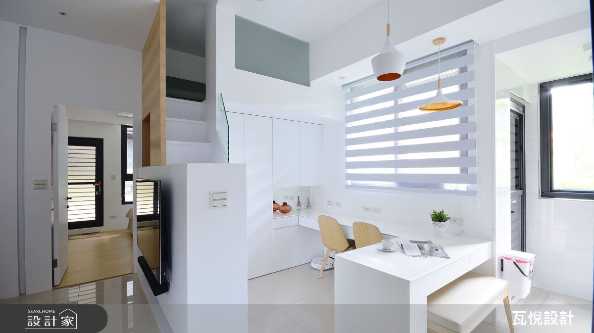 白色放大空間術 小宅化身迷人休閒度假天堂