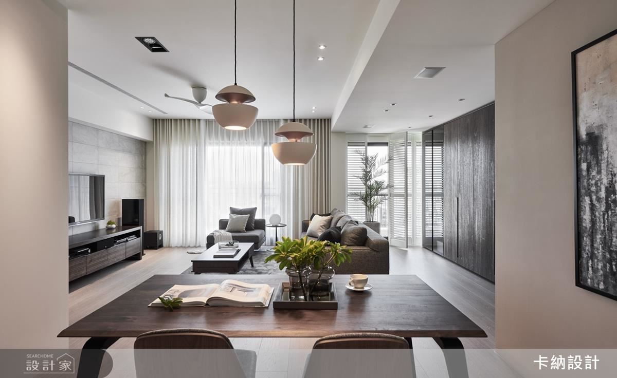 自然微甜的神情 盡藏於現代簡約新婚宅裡