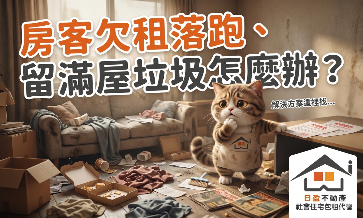 房客欠租落跑、留滿屋垃圾怎麼辦？小編教你「公證、催告、不擅動」三步...
