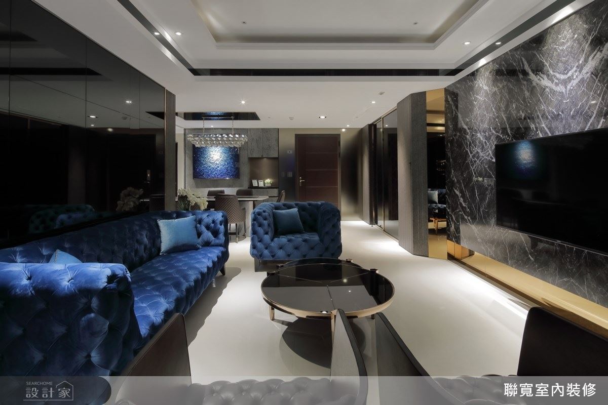 小豪宅光影心機設計，玩出暗黑系華麗氛圍