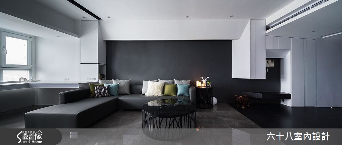 15 坪黑白極簡時尚寓所 用窗景框起一室藍天綠意