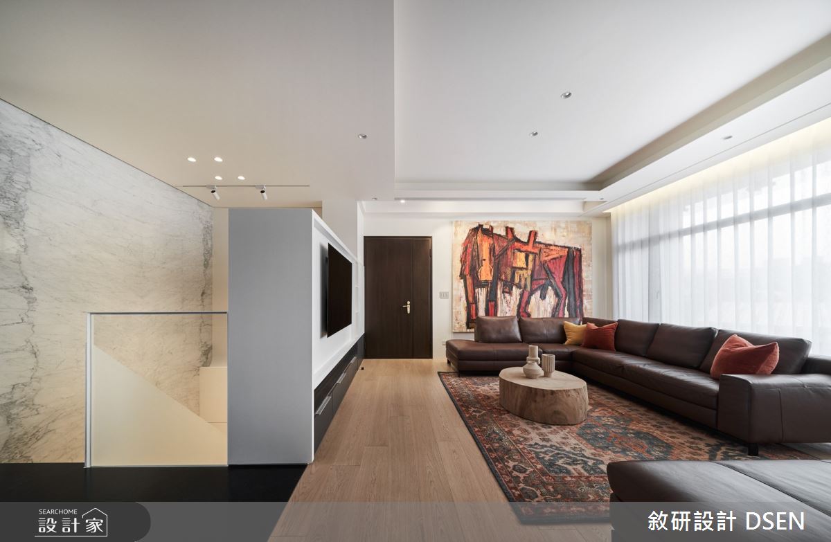 80坪現代風藝術宅，明亮採光與彈性空間6口人都舒適