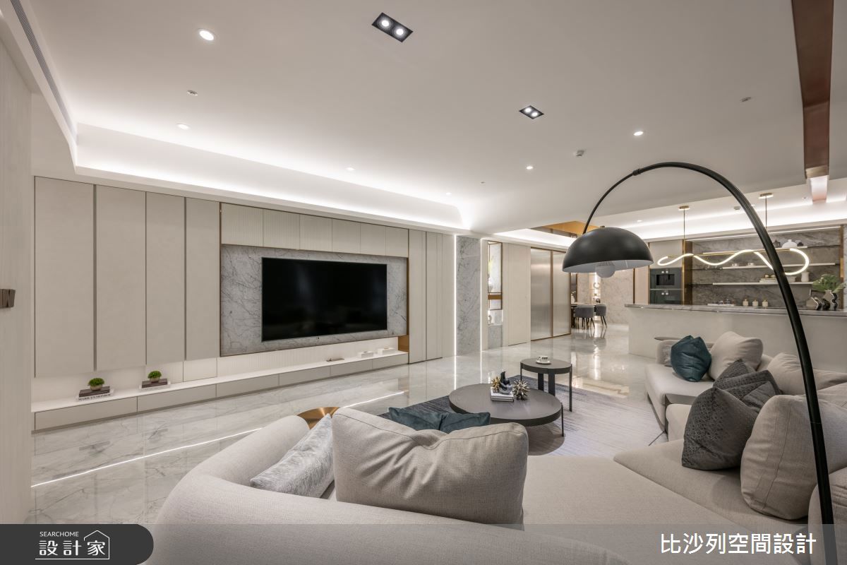 60 坪毛胚屋訂製兩房格局！造型中島吧台與六星級主臥，寫下靜奢豪宅新篇章