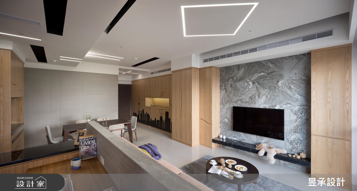 家裡處處有驚喜！揉合異材質與創意細節的溫馨現代宅