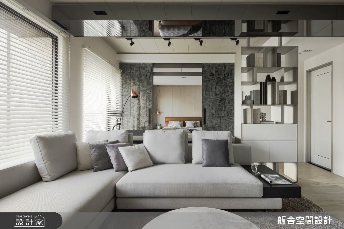 兩房兩廳格局玩出新高度！29 坪現代宅拆除一房，公私領域不分家讓單身宅...