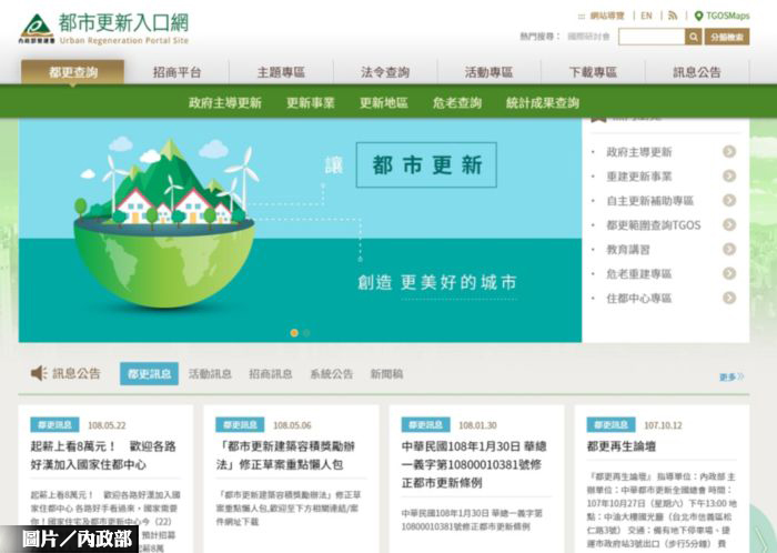都更入口網站改版 都更、危老輕鬆查