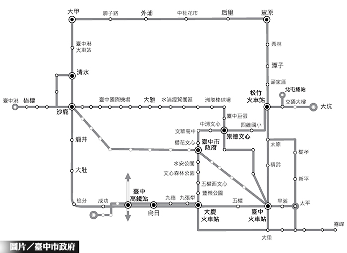 台中大平霧輕軌  獲中央補助可行性研究