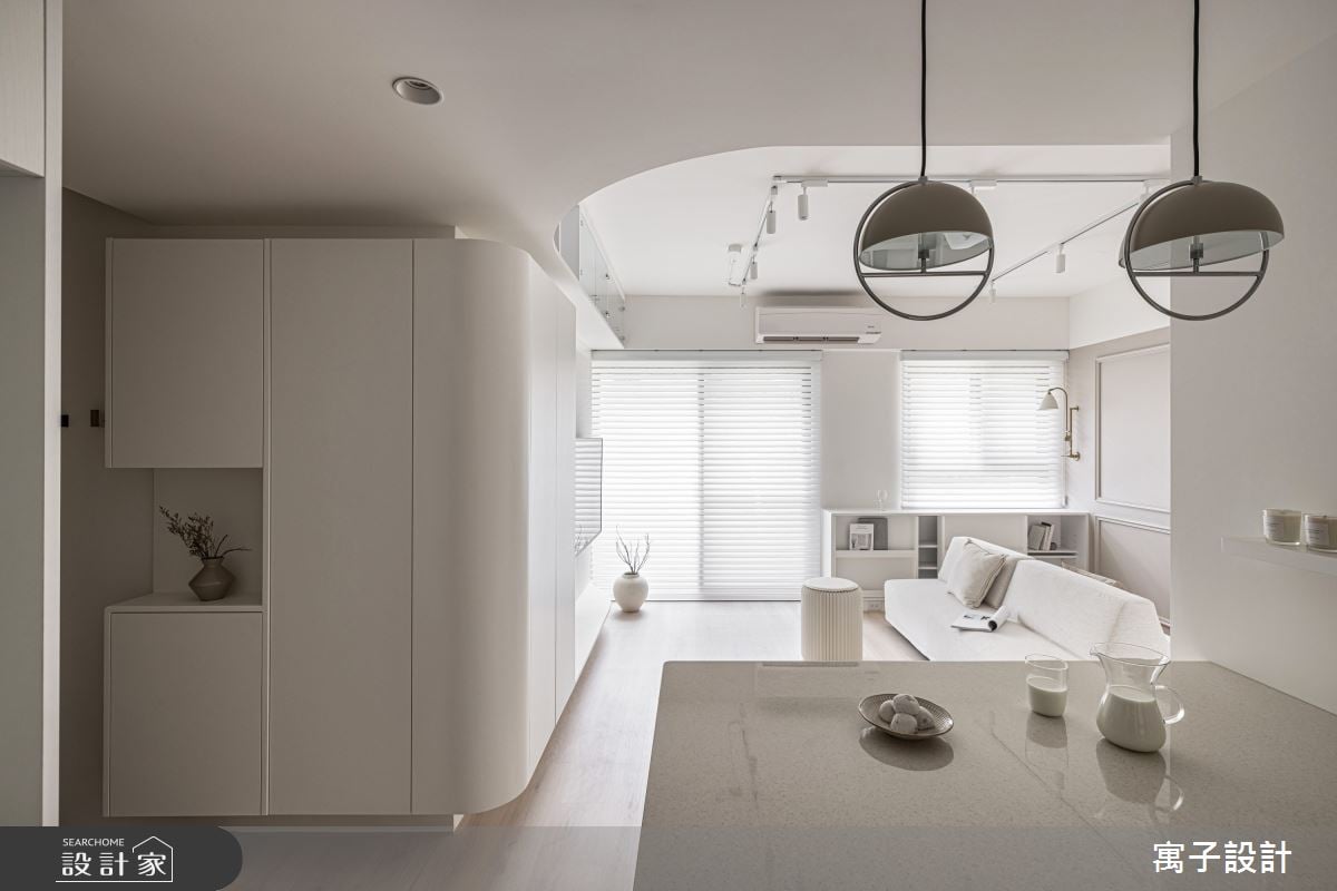 在家享受北歐藝廊、咖啡廳氛圍！弧形天花融化銳角、擴充收納，放大一倍...