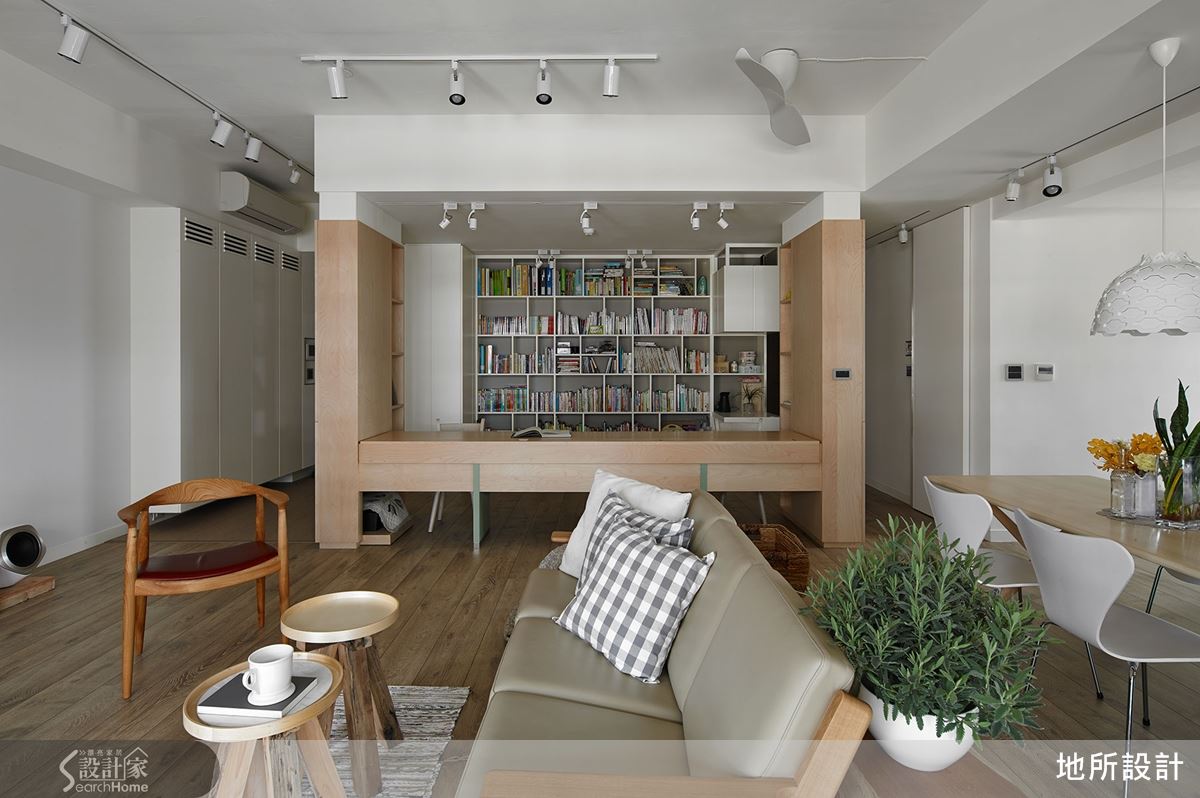 結合親子圖書館為主軸，共享親密互動的北歐宅