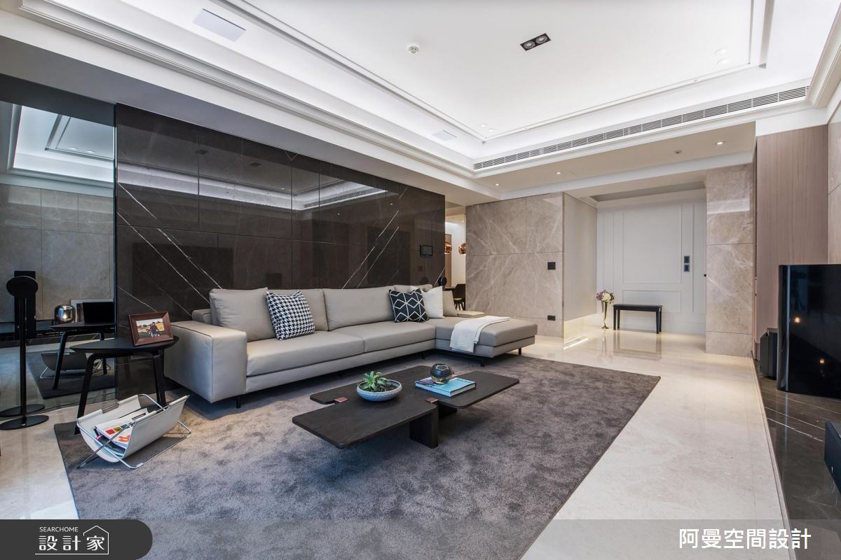 開牆引光，格局微整！50 坪現代宅換上清爽好氣色