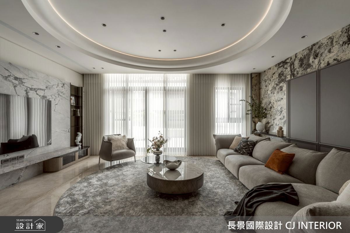 化繁為簡，重構奢華新語境！現代輕美式透天豪宅，演繹圓融大器的待客氣韻！