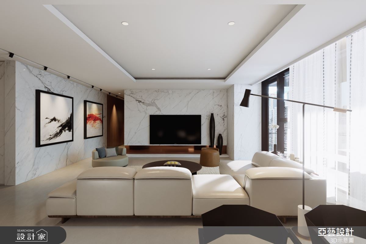 百坪豪邸的靜謐雅韻 台北豪宅設計 × 高端住宅 × 毛胚屋設計 × 都會景觀宅