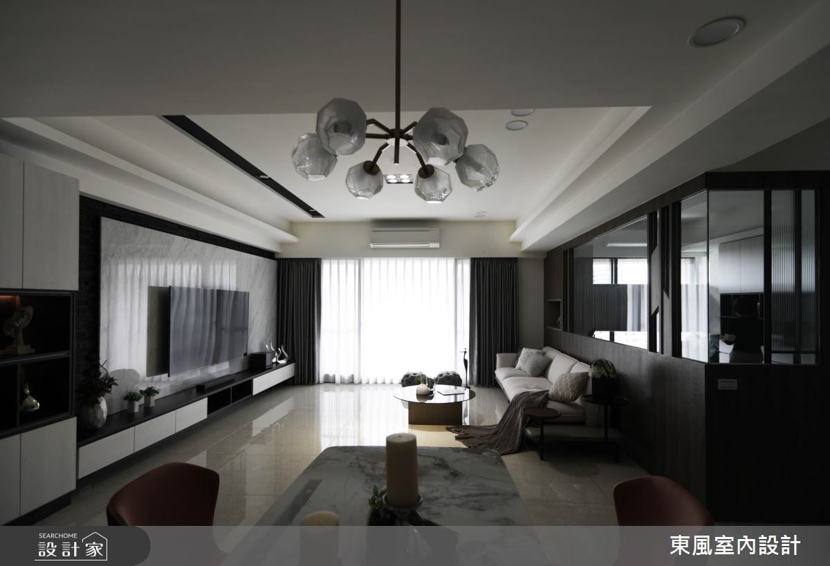 精緻建材融入訂製格局，譜寫 40 坪現代宅沈穩大器風範